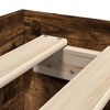 vidaXL Cadru pat fără saltea stejar fumuriu 100x200 cm lemn prelucrat