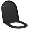vidaXL Capacul de toaletă Negru 49 x 36 x 4 cm Duroplast
