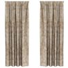 vidaXL Cortine din catifea 2 pcs Șampanie 260 x 140 cm Catifea