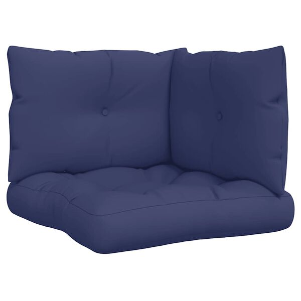 vidaXL Perne canapea din paleți, 3 buc., bleumarin, textil Oxford