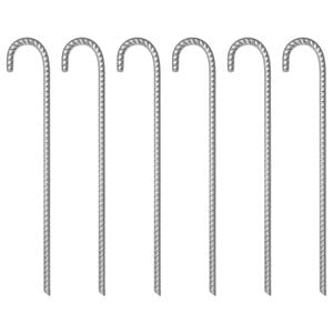 vidaXL Țăruși de cort, 24 buc., 17 cm, &Oslash;20 mm, oțel galvanizat