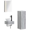 vidaXL Set dulap baie 4 pcs Sonoma gri 43 x 11,5 x 60,5 cm