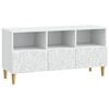 vidaXL Cabinet TV 102 x 34,5 x 50 cm Alb Lemn prelucrat