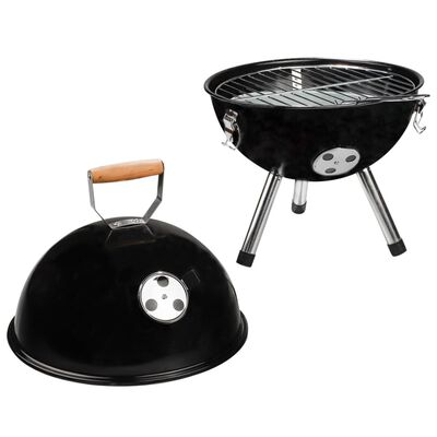 HI Mini grătar fierbător cu cărbune, negru