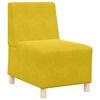 vidaXL Unitate Sofa Modulară Fără Brațe 2 pcs Galben 55 x 74 x 82 cm