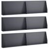 vidaXL Zid de sprijin 6 buc. 80 x 12 x 30 cm Oțel Antracit