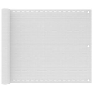 vidaXL Paravan de balcon, alb, 75x300 cm, HDPE