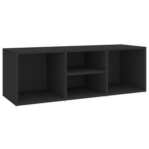 vidaXL Banca depozitare pentru pantofi, negru, 105x35x35 cm, lemn