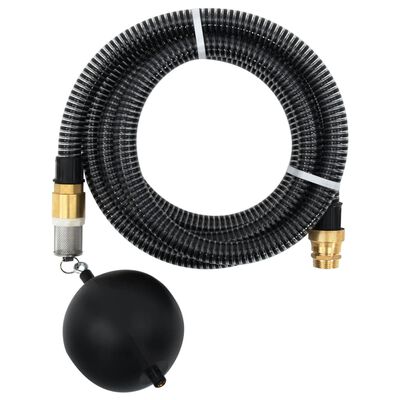 vidaXL Furtun de aspirație, conectori alamă, negru, 3 m, 25 mm