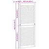vidaXL Ușă de Dulap cu ușă 4 pcs natural 140,5 x 2,1 x 59,5 cm