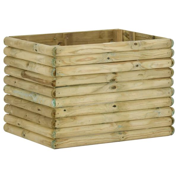 vidaXL Strat &icirc;nălțat de grădină, 80x60x60 cm, lemn masiv de pin tratat