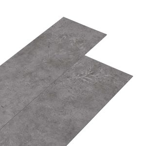 vidaXL Plăci de pardoseală PVC autocolante Gri Beton 30,5 x 61 cm