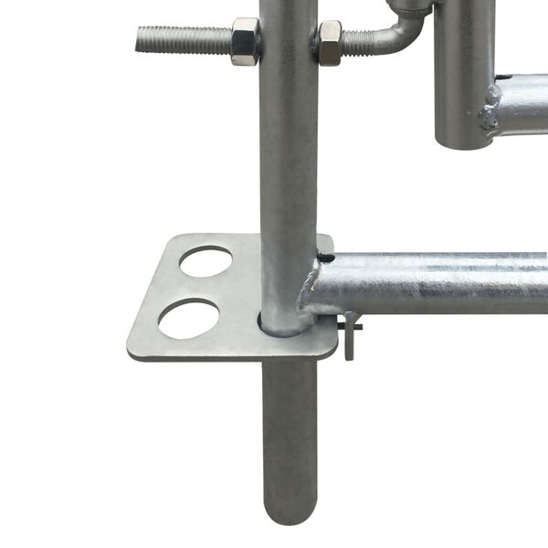 vidaXL Țarc pentru oi cu 4 panouri, oțel galvanizat, 137 x 137 x 92 cm