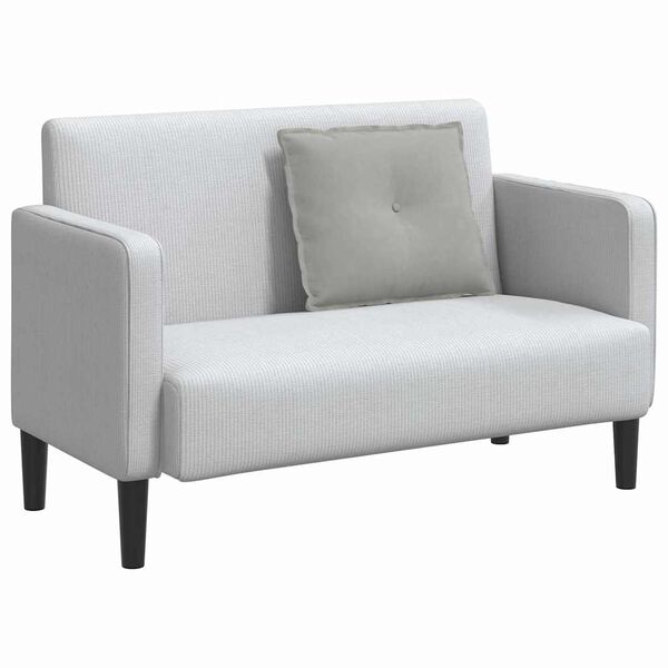 vidaXL Perna pentru spate Gri deschis 60 x 50 cm