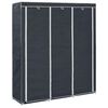 vidaXL Dulap cu bare și compartimente, negru, 150x45x175 cm