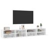 vidaXL Dulapuri TV de perete 2 buc. alb 100x30x30 cm lemn compozit