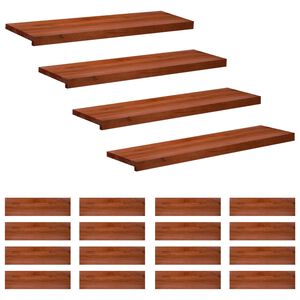 vidaXL Trepte de scară 20 buc. 90 x 30 x 2 cm Maro Lemn de fag masiv