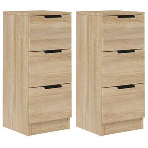 vidaXL Dulapuri, 2 buc., stejar sonoma, 30x30x70 cm, lemn compozit