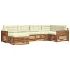 vidaXL Set de canapele de exterior cu pernă 6 pcs Natural și Crem