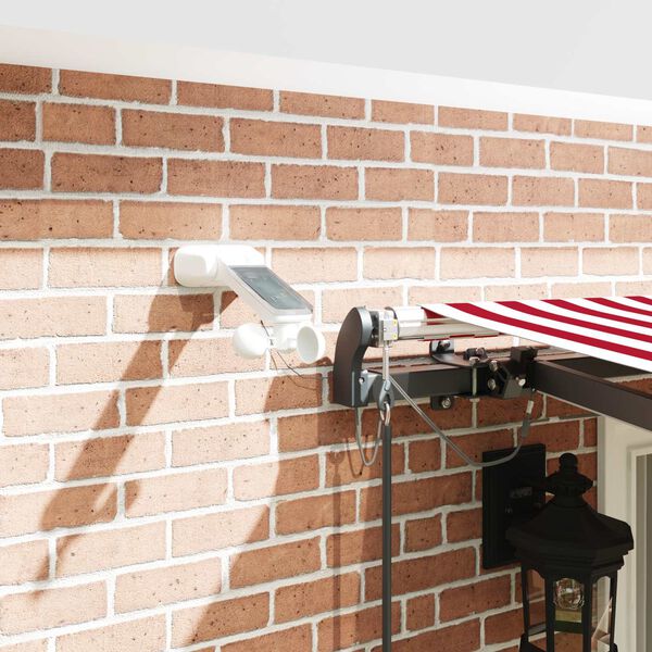 vidaXL Țesătură pentru copertină cu Roșu și Alb 400 &times; 300 cm Poliester