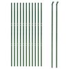 vidaXL Gard plasă de sârmă, verde, 2,2x25 m, oțel galvanizat
