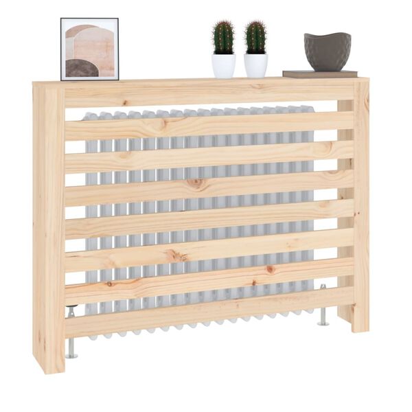 vidaXL Mască pentru calorifer, 108,5x19x84 cm, lemn masiv de pin