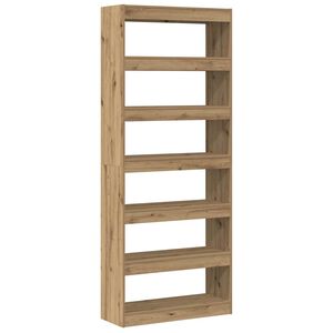 vidaXL Dulap pentru cărți 6 niveluri 80 x 30 x 198 cm Lemn prelucrat
