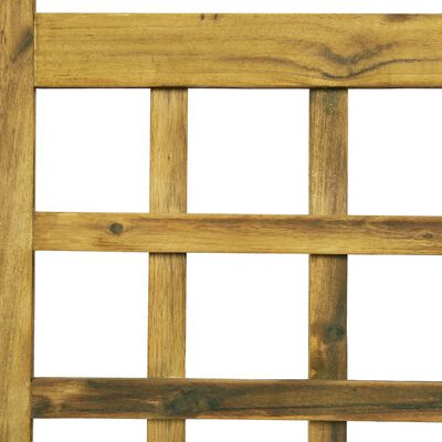 vidaXL Separator cameră/spalier 3 panouri lemn masiv acacia 120x170 cm