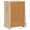 vidaXL Servantă cu lumini LED, stejar sonoma, 41x37x67 cm