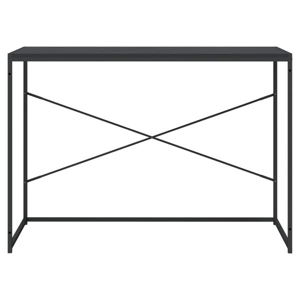 vidaXL Birou de computer, negru, 110x60x70 cm, lemn prelucrat