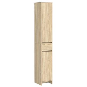vidaXL Dulap de Baie Stejar Sonoma 30 x 33 x 190 cm Lemn prelucrat
