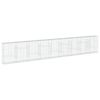 vidaXL Coș gabion cu capac, 900x50x150 cm, fier galvanizat