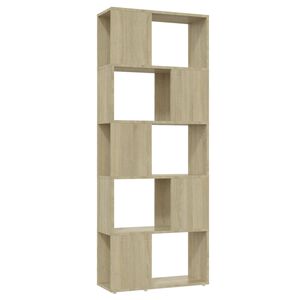 vidaXL Bibliotecă/Separator cameră, stejar sonoma, 60x24x155 cm