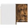 vidaXL Dulap suspendat Stejar afumat și alb 57 x 57 x 40 cm
