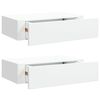 vidaXL Dulap de perete cu sertare, 2 buc., alb, 40x23,5x10 cm, MDF