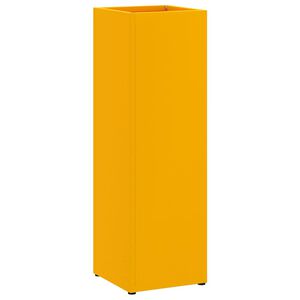 vidaXL Stand pentru Umbrele de Plouă Muștar 15,5 x 15,5 x 49 cm Oțel