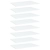 vidaXL Plăci bibliotecă, 8 buc., alb, 60 x 40 x 1,5 cm, PAL