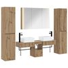 vidaXL Set de mobilier pentru baie 6 pcs Stejar Artizanal