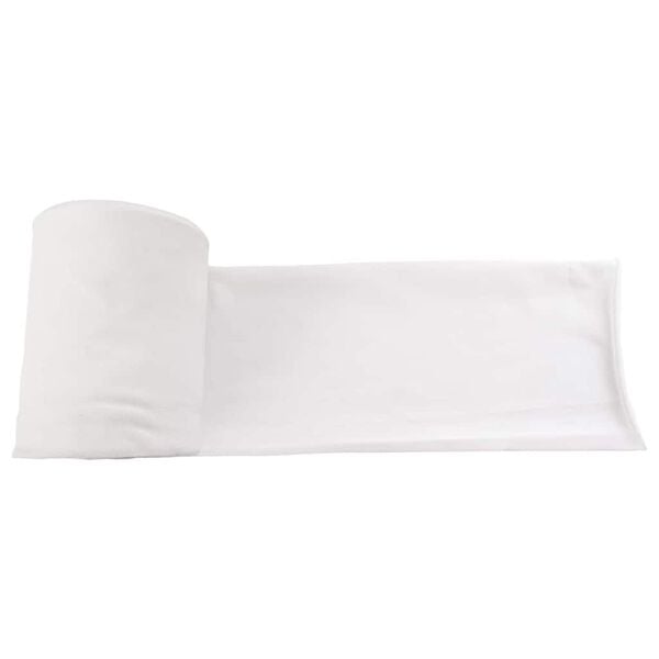 vidaXL Teava de Drenaj Alb 16 x 5000 cm țesătură