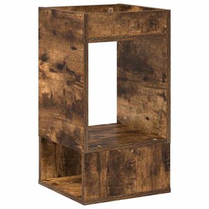 vidaXL Masă laterală Stejar fumuriu 30 x 30 x 56 cm Lemn prelucrat