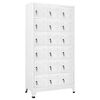 vidaXL Dulap vestiar cu 18 compartimente, 90x40x180 cm, metal