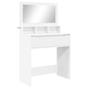 vidaXL Mese de toaletă pentru dormitor Alb 80 x 39,6 x 135 cm