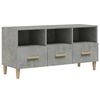 vidaXL Dulap TV, gri beton, 102x36x50 cm, lemn prelucrat