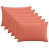 vidaXL Husă pentru pernă 6 pcs HEERLEN Roșu portocalie 30 x 50 cm cord