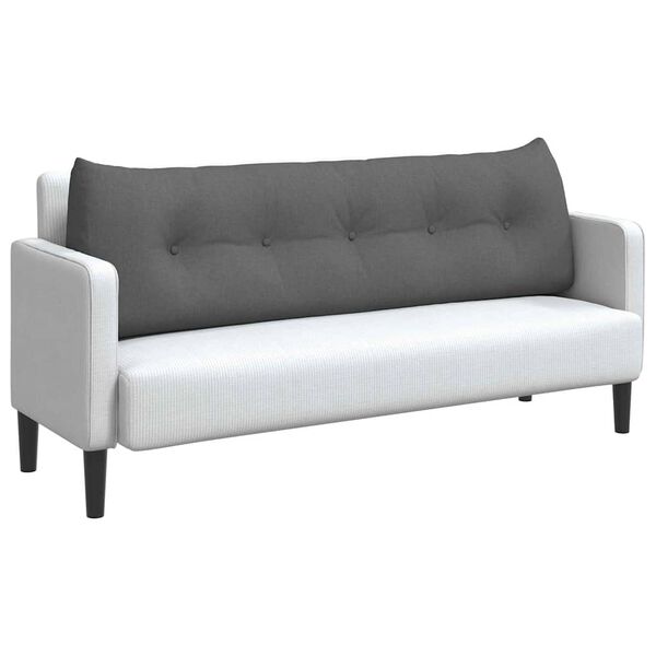 vidaXL Perna pentru spate Gri &icirc;nchis 160 x 24 x 50 cm țesătură