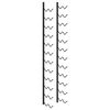 vidaXL Suport sticle de vin de perete, 24 sticle, negru, fier