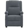 vidaXL Fotoliu de masaj electric, gri închis, catifea
