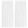 vidaXL Cortină din Voile 2 buc. Alb 175 x 140 cm Poliester