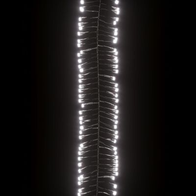 vidaXL Instalație tip cluster cu 1000 LED-uri, alb rece, 11 m, PVC