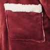 vidaXL Hanorac pătură Roșu Bordeaux s Fleece și Flanel